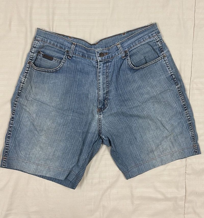 Classic Blue Denim Shorts