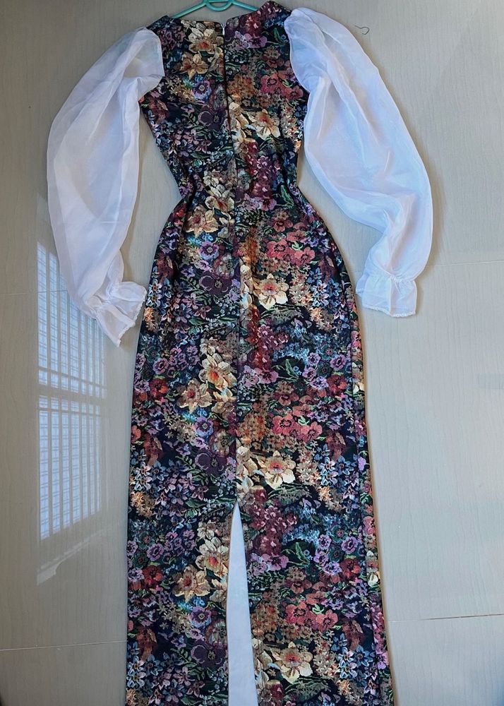Floral bodycon with Puff Sleeves