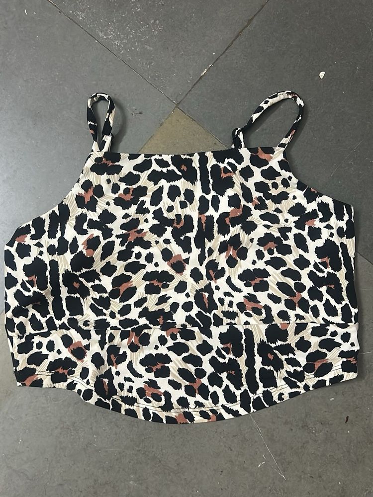 Leopard Print Crop Top