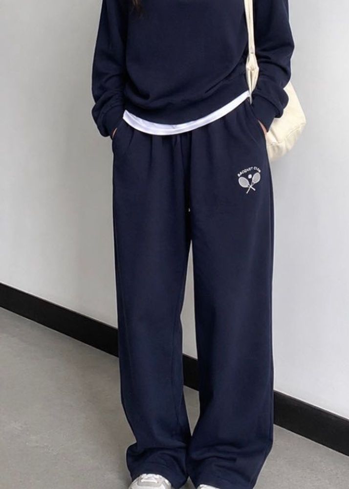 Navy Blue Racquet Club Joggers