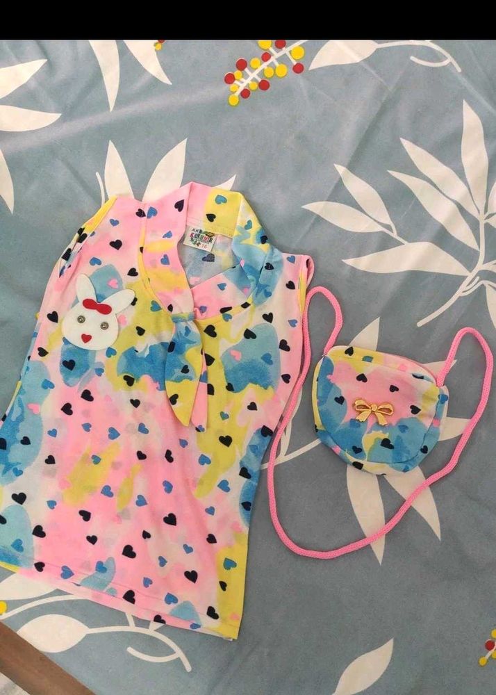 Cute Kids Outfit with Bag
