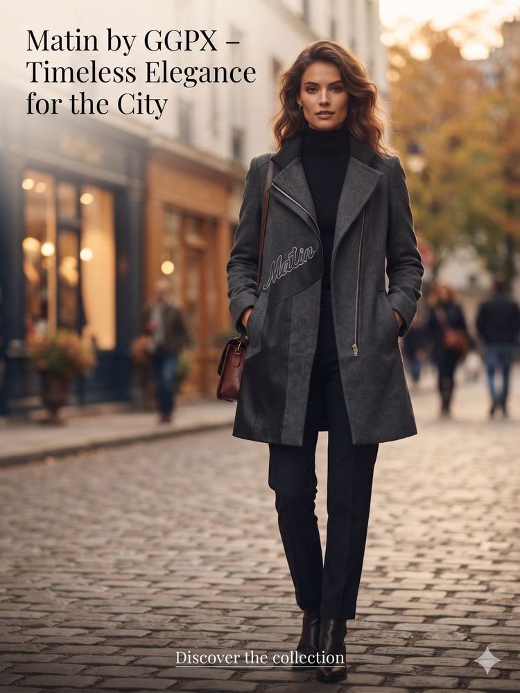 Stylish Women's Grey Coat
