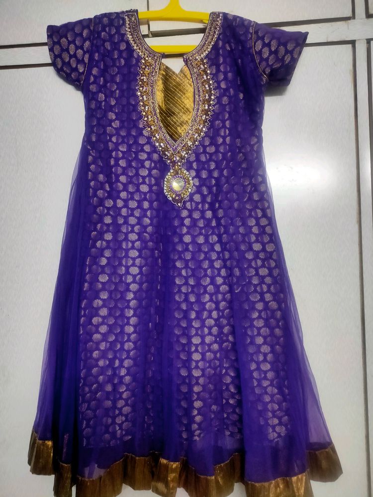 Dark Lavender Net Dress