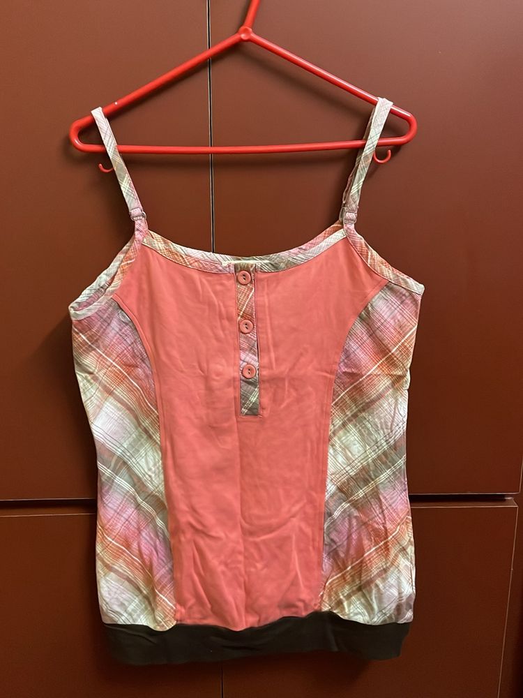 Pink Sleeveless Top