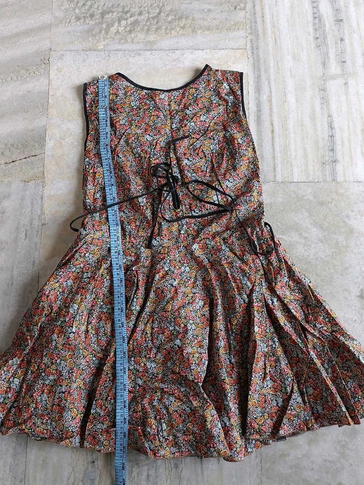 Floral Print Sleeveless Dress