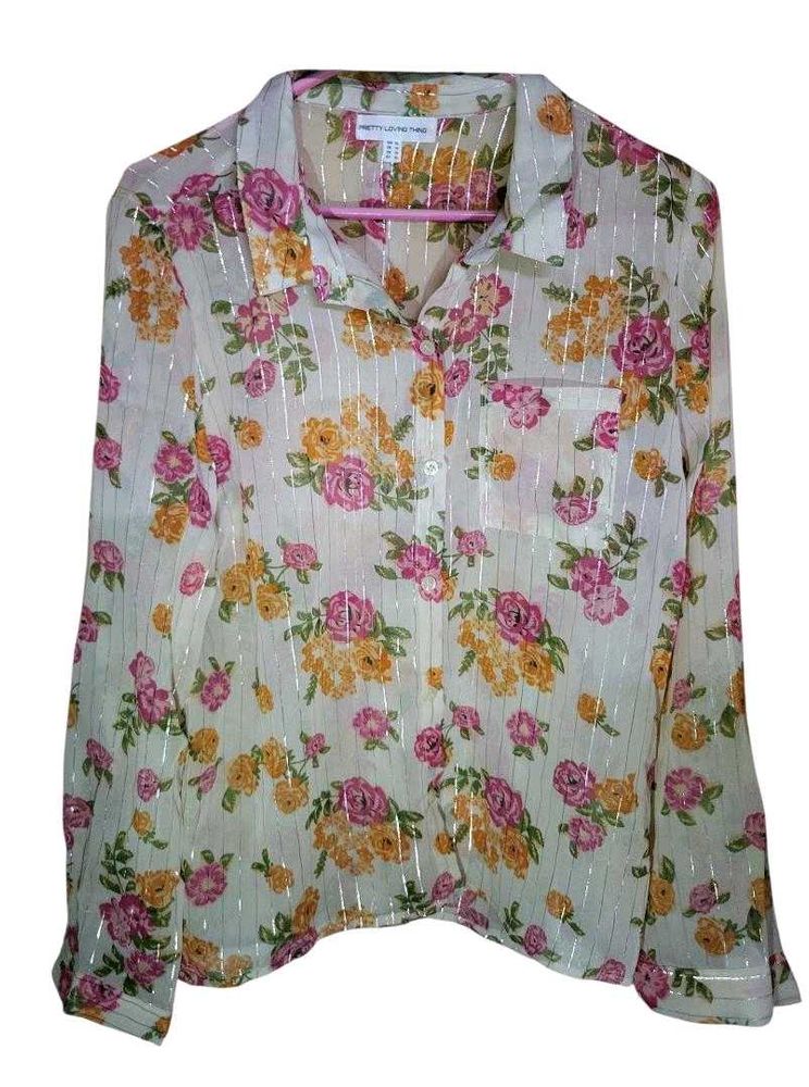 Pretty Long Thing Women's Floral Printed Shirt – F