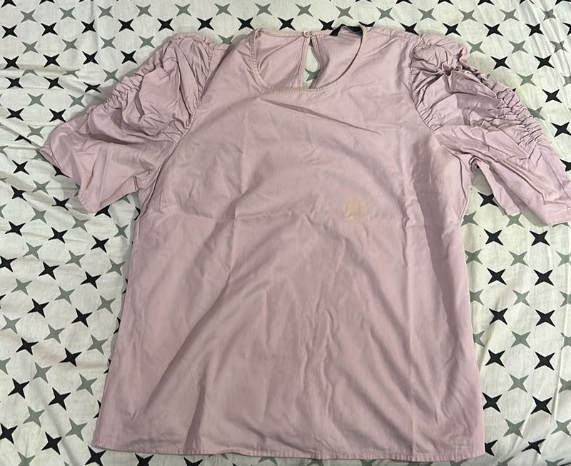 Formal Puffy Shoulder Top