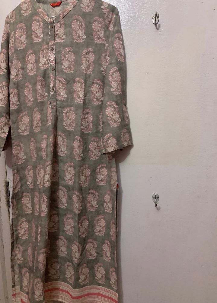 Beautiful W rayon Beige kurta is for sale ❤️