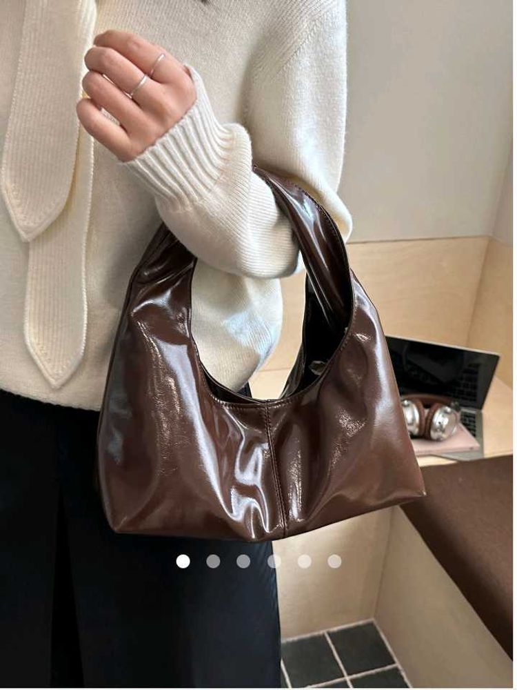 Chic choclate brown Leather Bag