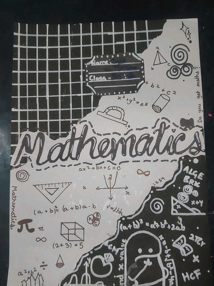 Hand-Drawn Mathematics design Front page