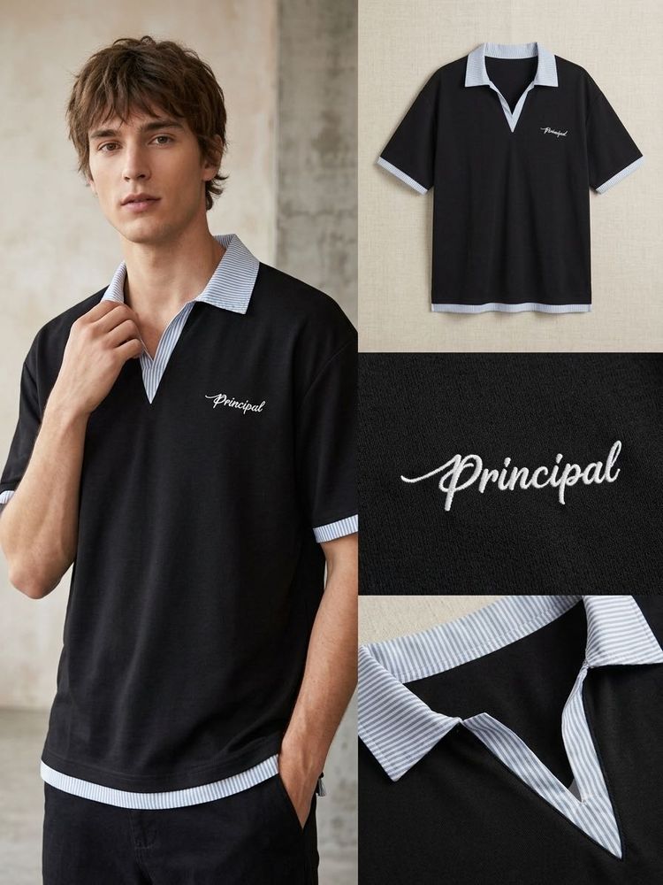 Men's Black Polo Shirt