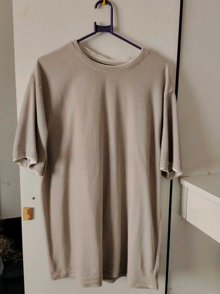 Oversized Beige T-Shirt