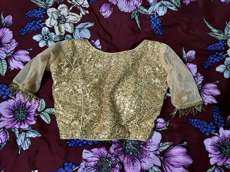 Gold Sequin Blouse