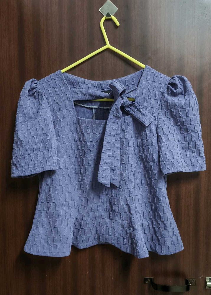 Chic Purple Textured Top