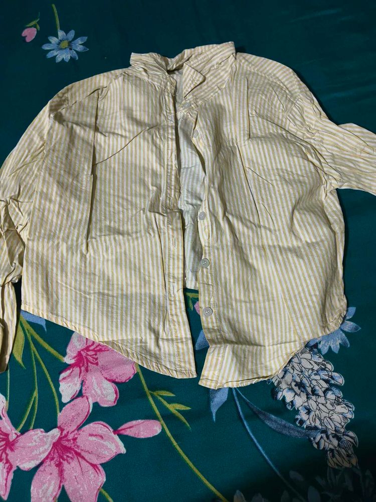 Chic Striped Button-Up Shirt