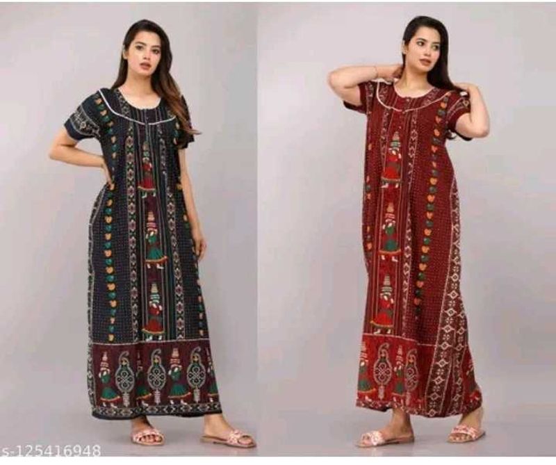 Cotton Zipper Nighty