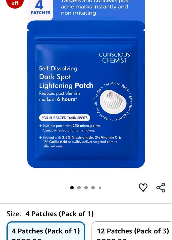 Conscious Chemist Dark Spot Lightening Patches