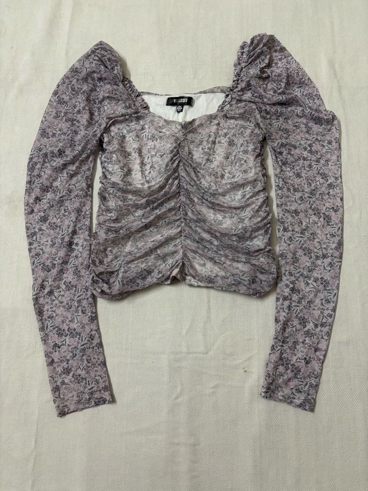 Missguided UK Ruched Blouse