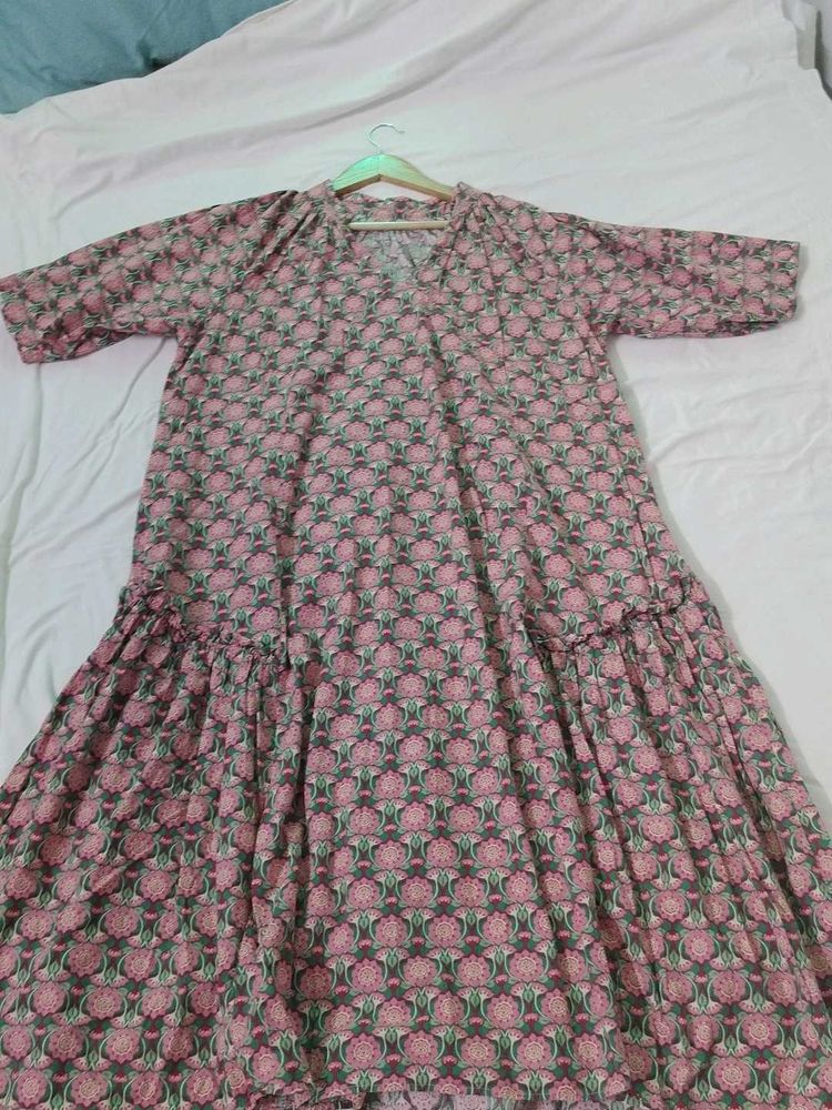 Boho Floral Print Kurta