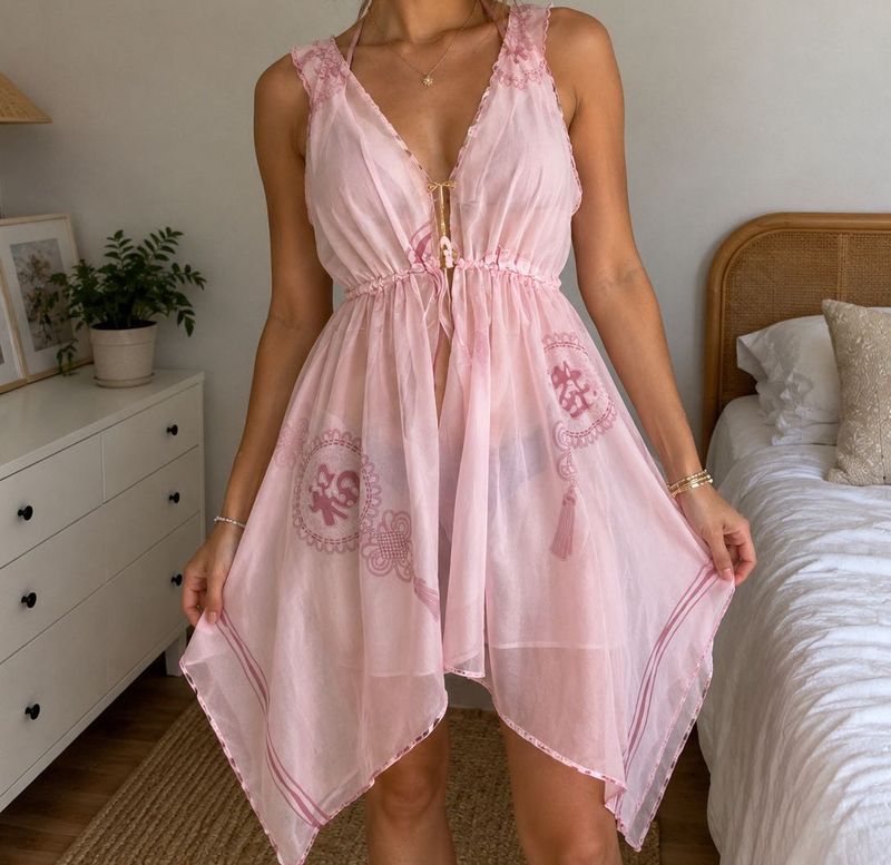 y2k Beautiful Pink Ethnic Gown