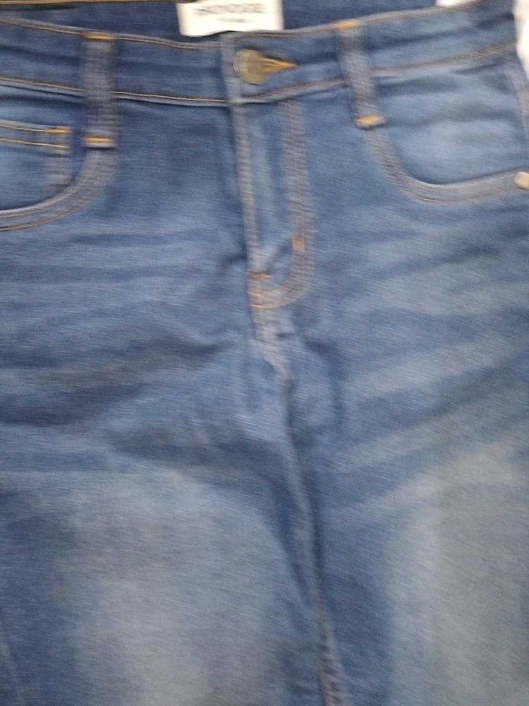Blue Wash Denim Jeans