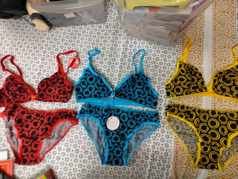 Bra &amp; Panty Sets Combo Of 3