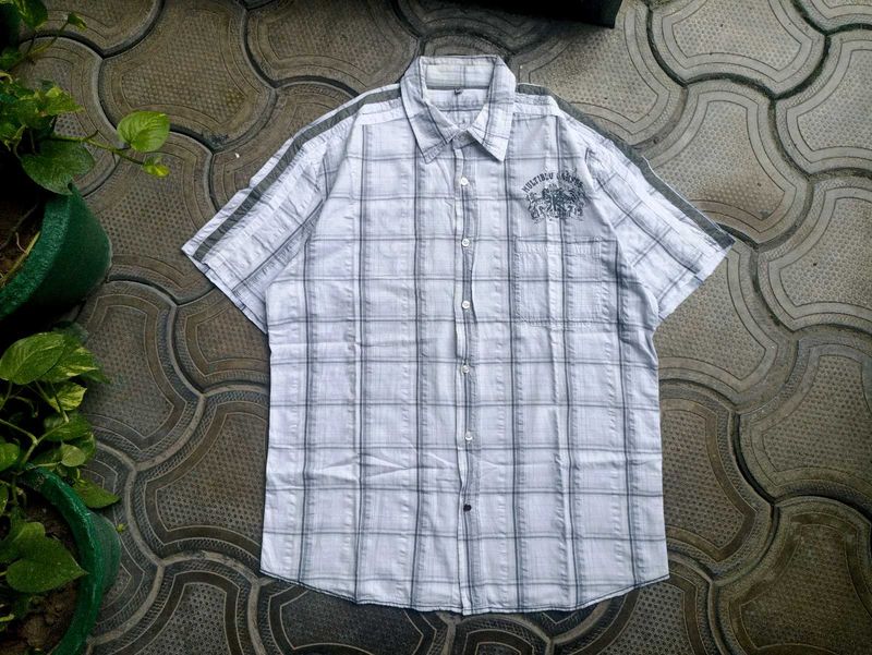 Y2K Men's Plaid Short Sleeve Shirt