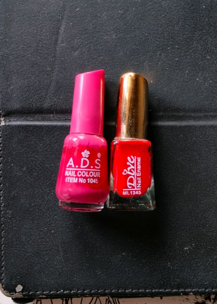 Red Nail paint