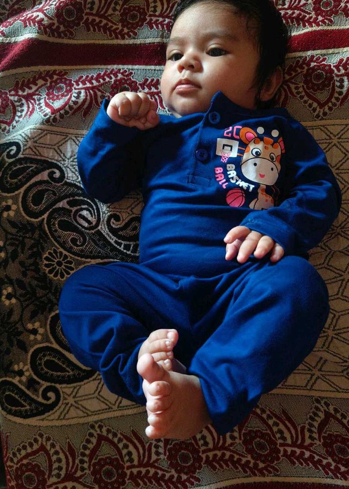 Cute Blue Baby Jumpsuit
