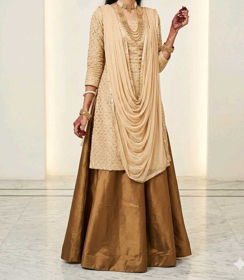 Beautiful Ethnic kurti , skirt set with dupatta
