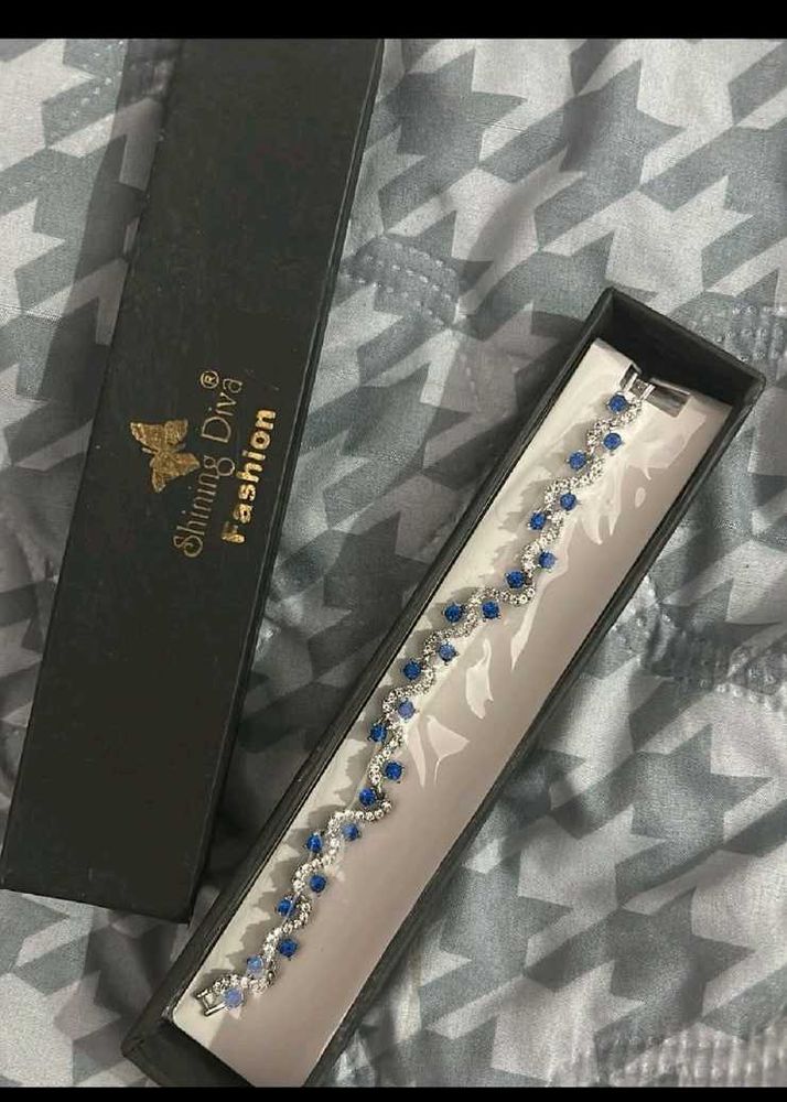Sparkling Blue &amp; Silver Bracelet