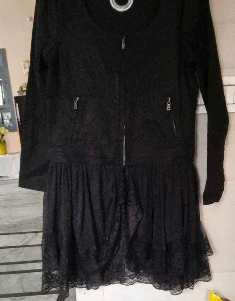 Very Beautiful Net Frill Dress