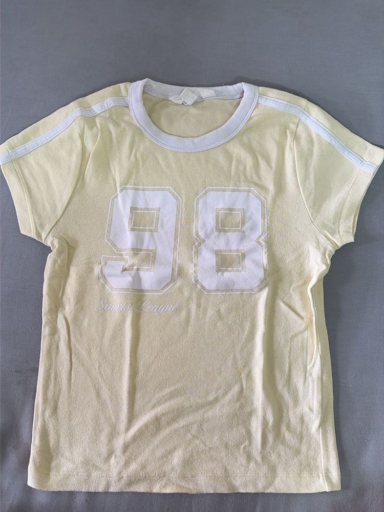 Butter Yellow Graphic Tee