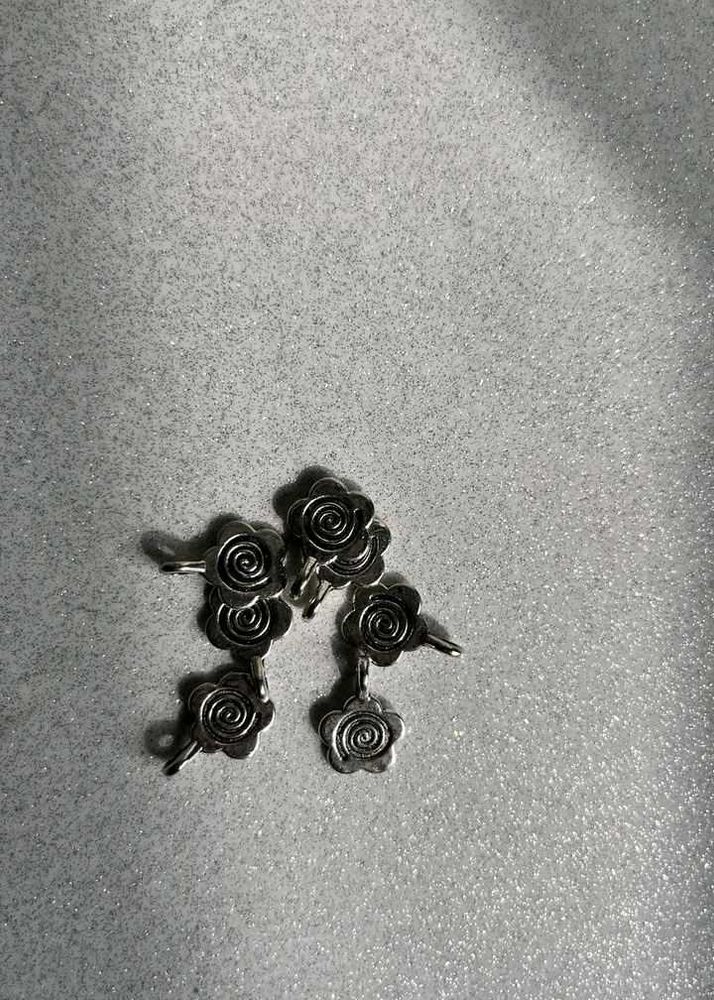 swirl flower charms