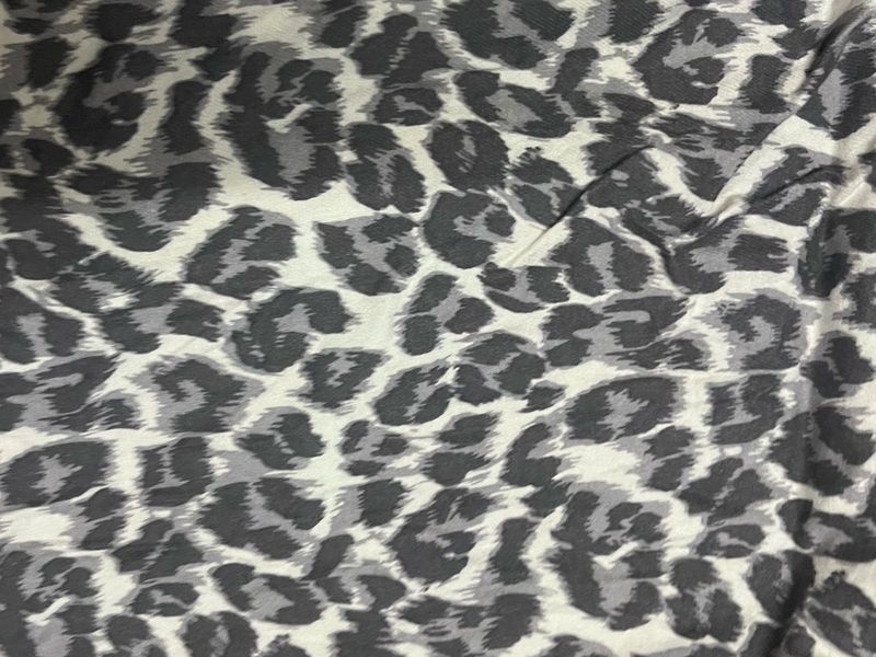 animal print coat set