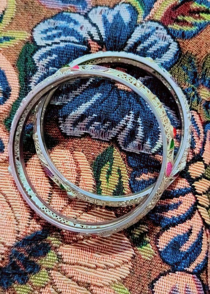 pure silver bangles