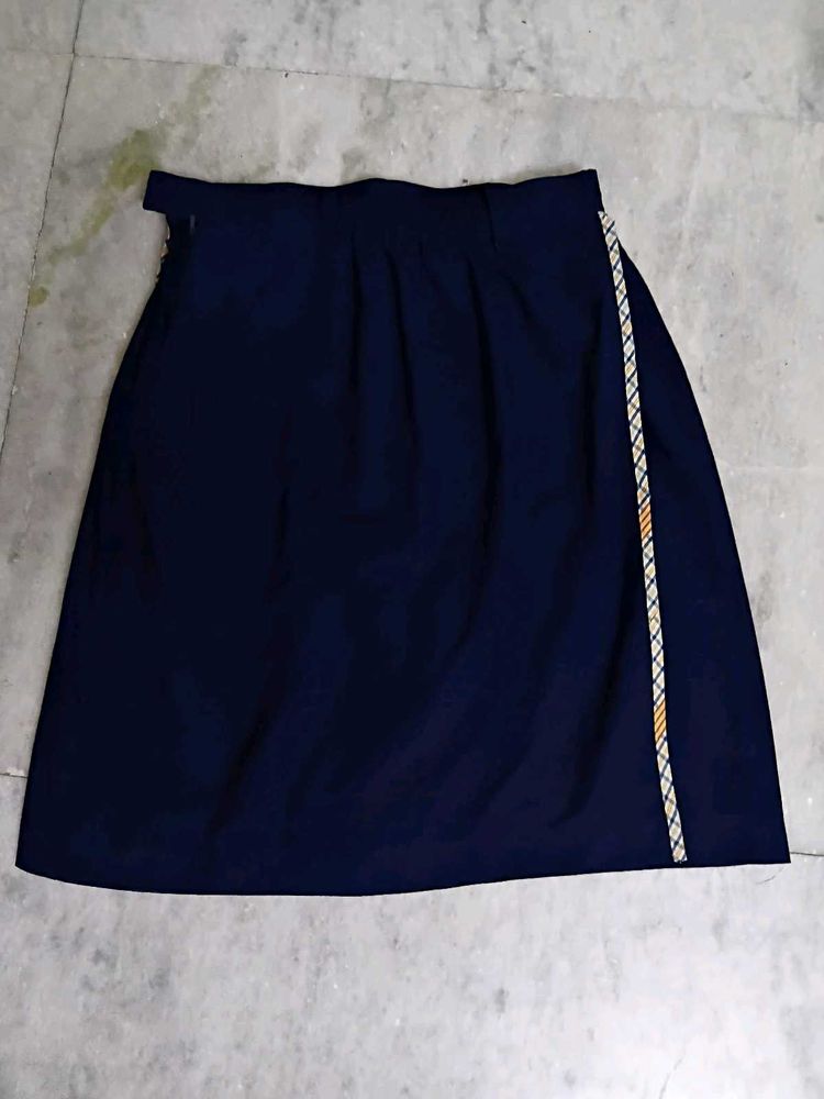 Dark Blue New School Skirt