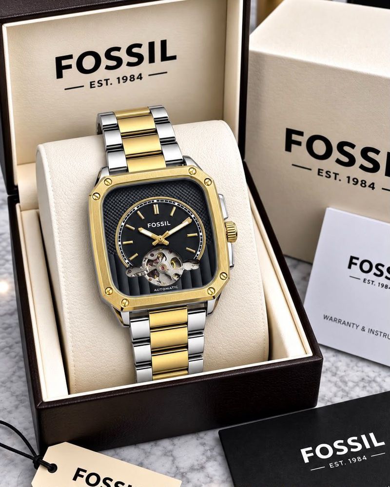 Fossil Automatic Watch - Gold &amp; Silver
