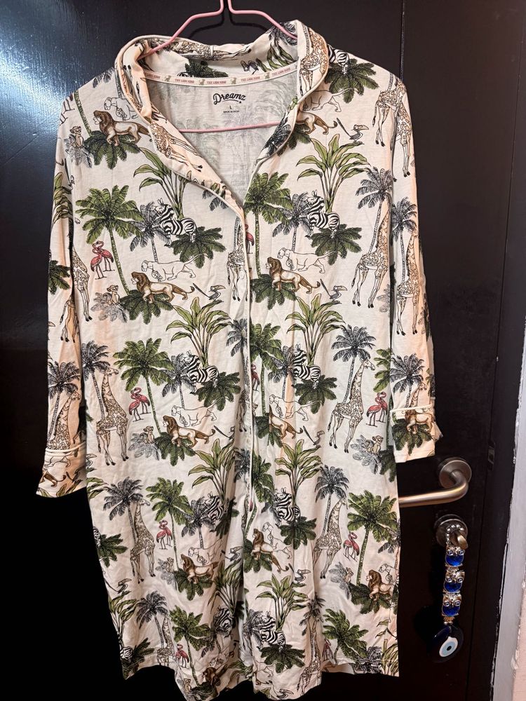 Dreamy Safari Print Nightshirt
