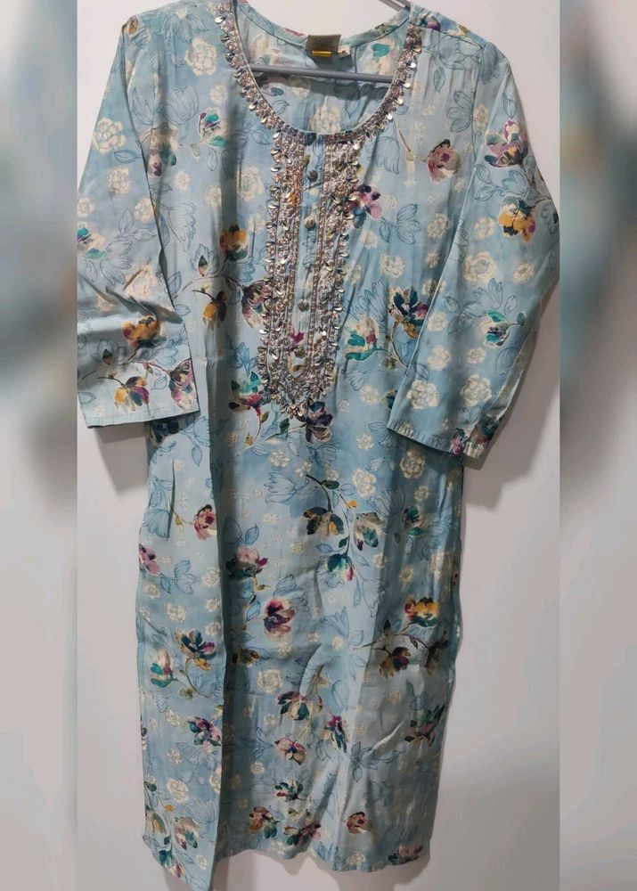 Blue Colour Kurta