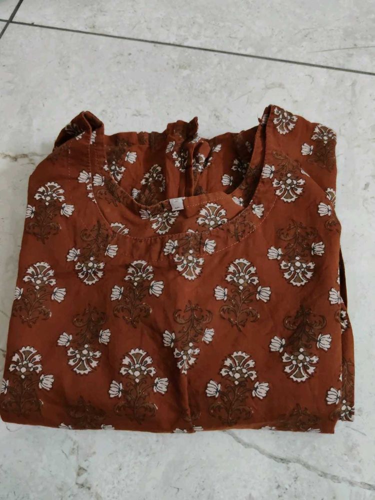 Floral Print Kurta
