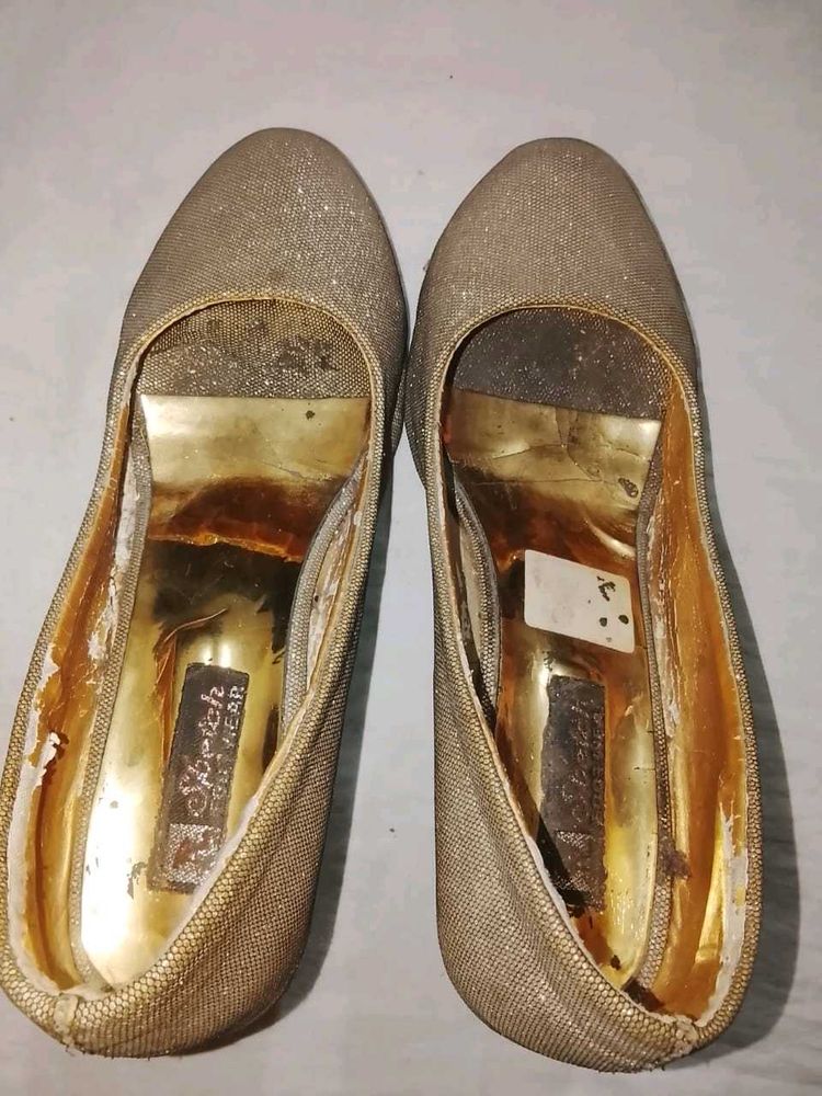 Sparkling Gold Heels