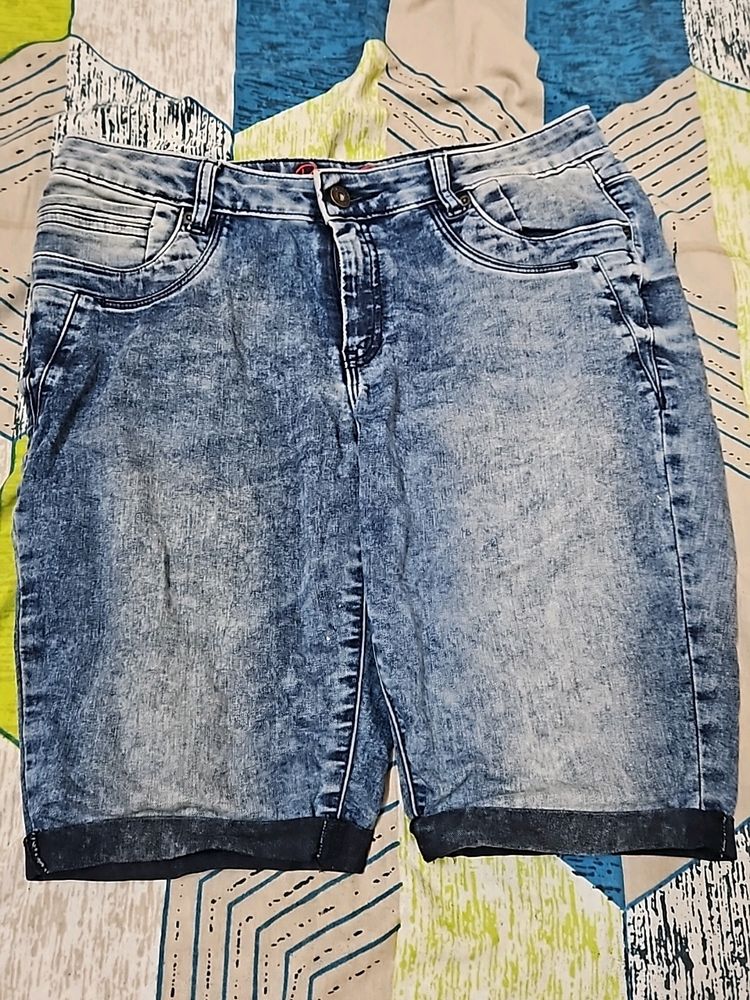 Bare Denim Shorts For Women