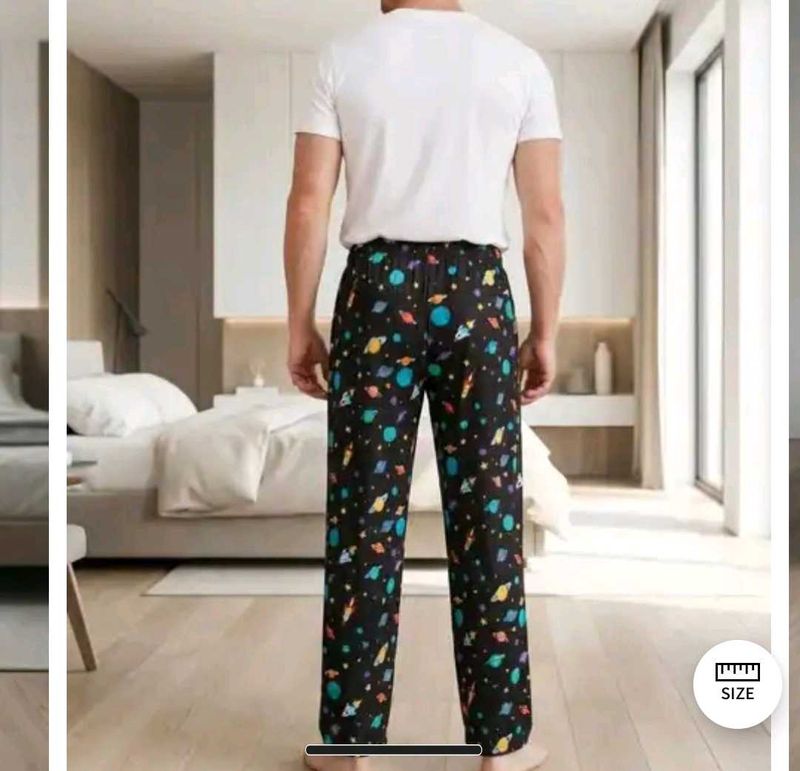 Men's Fun Space Print Pajama Pants