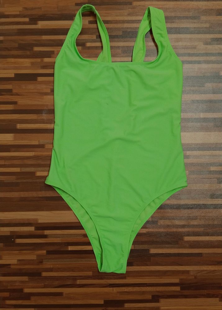 Neon Green Bodysuit/Swimsuit – Primark (Size M)