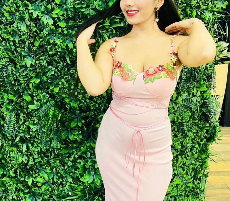 Pink Floral Corset Dress