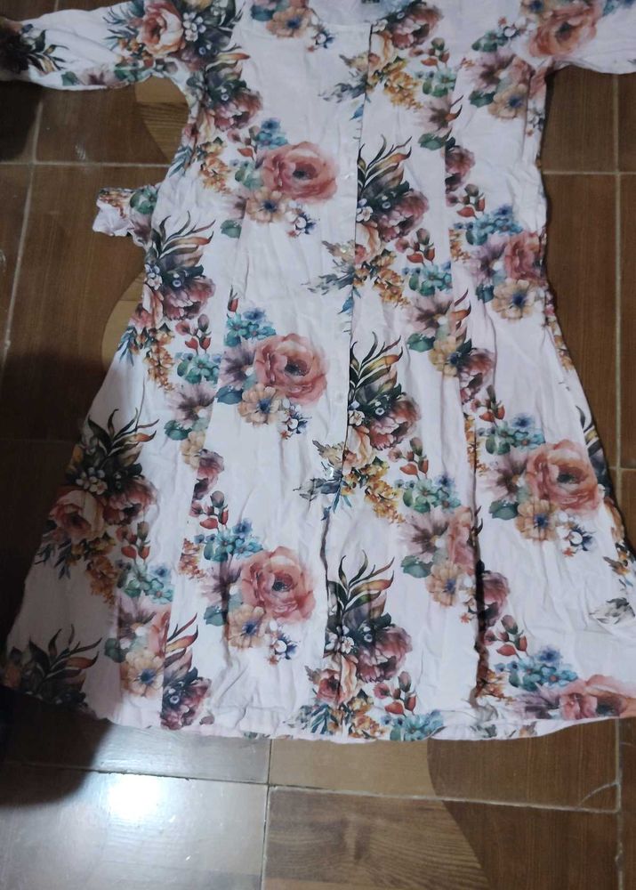 Floral Print Kurta
