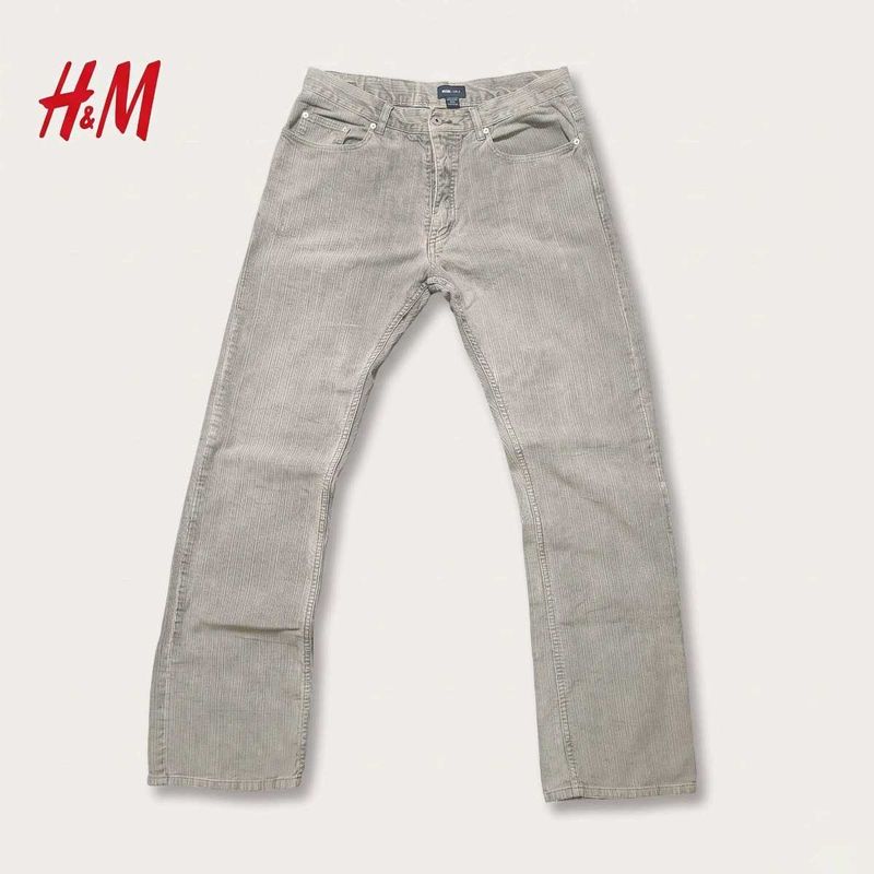 H&amp;M L.O.G.G. Vintage Textured Corduroy Trousers