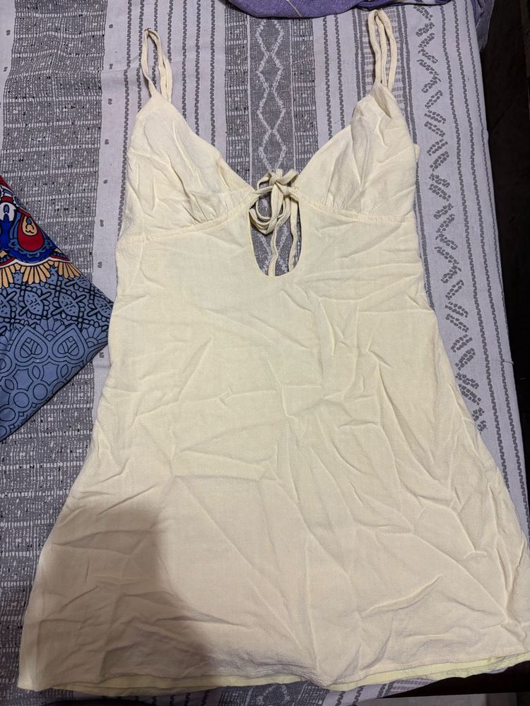 butter yellow dress