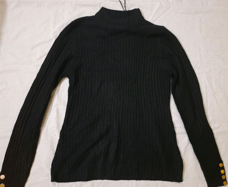 BRAVE SOUL Black Full Sleeve Top